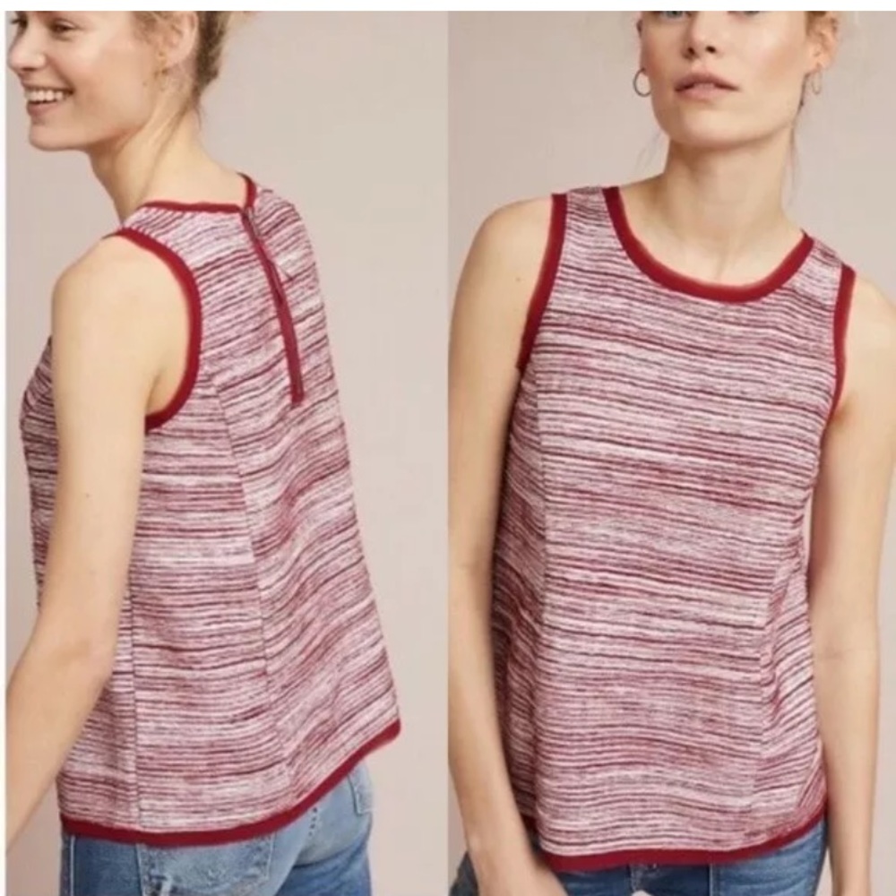 Vanessa Virginia Indira Textured Stripe Top